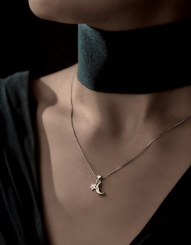 Karen Walker - Moon & Star Charm Necklace