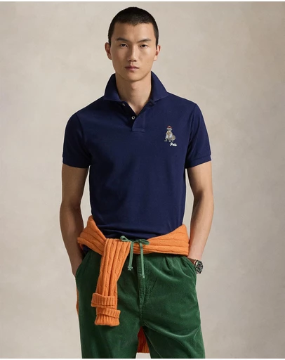 Polo Ralph Lauren - Custom Slim Fit Dog-Embroidered Polo