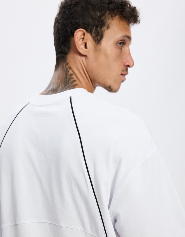 Thrills - Heavy Voltage Box Fit Oversize Cropped Piping Tee