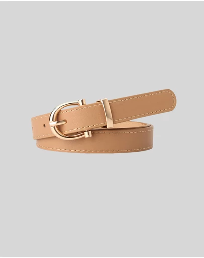 KAJA Clothing - Needle Buckle Belt - Khaki