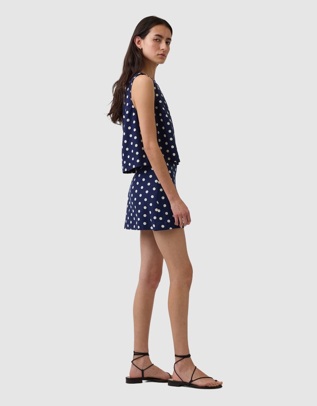 GAP - Mid Rise Linen Skort