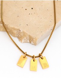 Winona - Afine Alphabet Necklace letter A