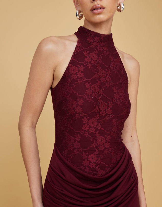 Revibe - Repaired CHANCERY Chappel Lace Midi Dress - AU 12