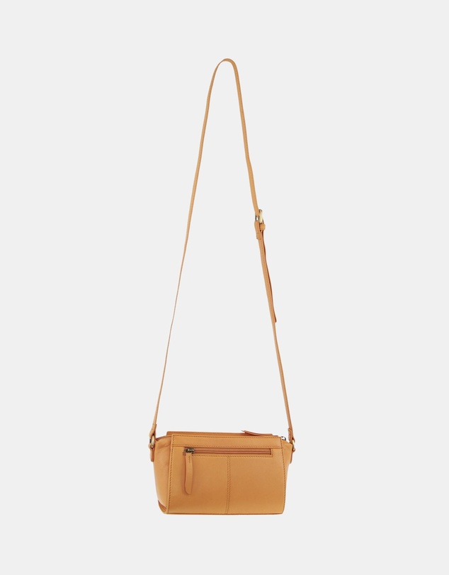 Pierre Cardin - Pierre Cardin Leather Pleated Design Crossbody Bag