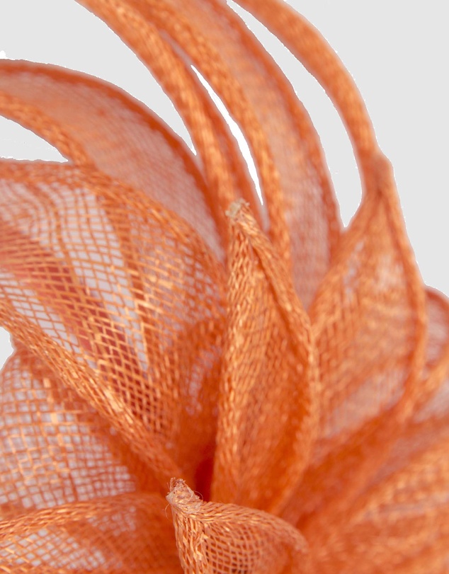 Max Alexander - Flower Orange Sinamay Fascinator Headband