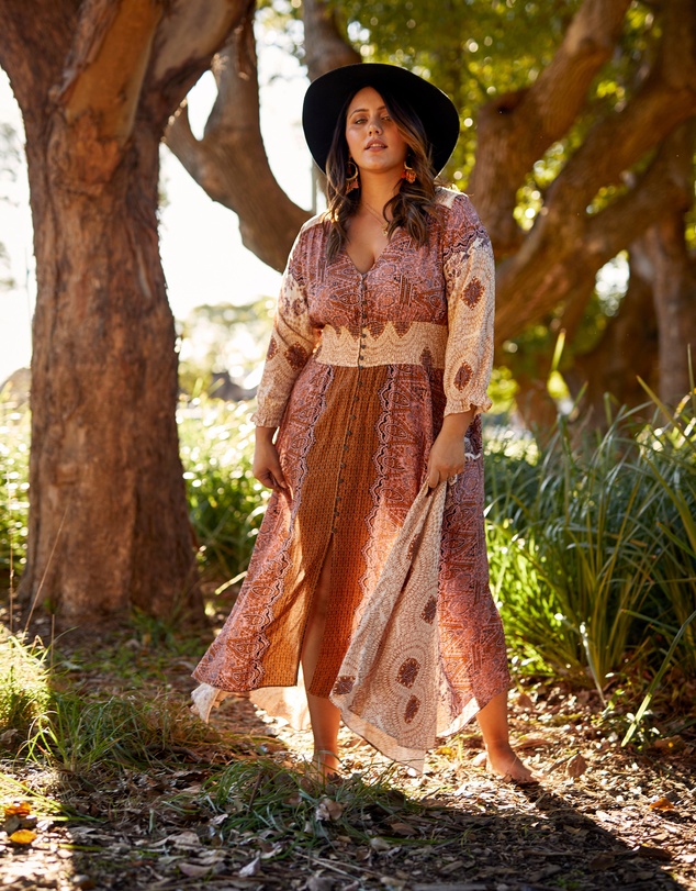 The Poetic Gypsy - Brown Sugar Maxi Dress