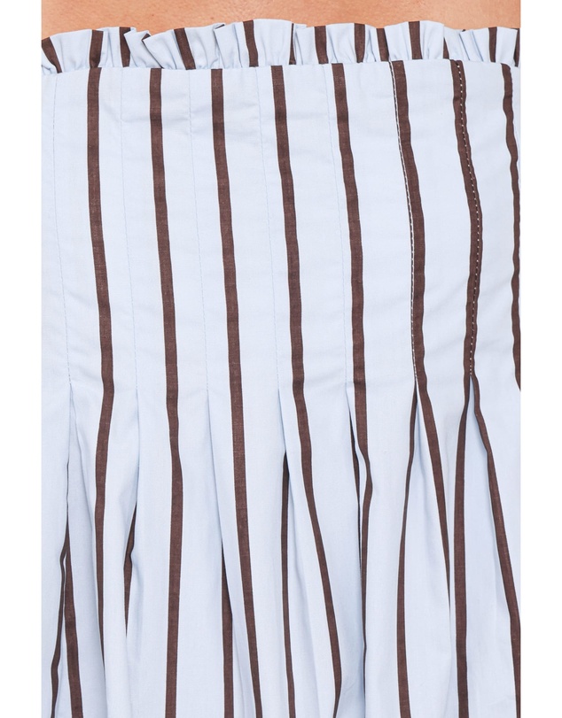 Petal & Pup - Cole Mini Dress - Blue/Brown Stripe