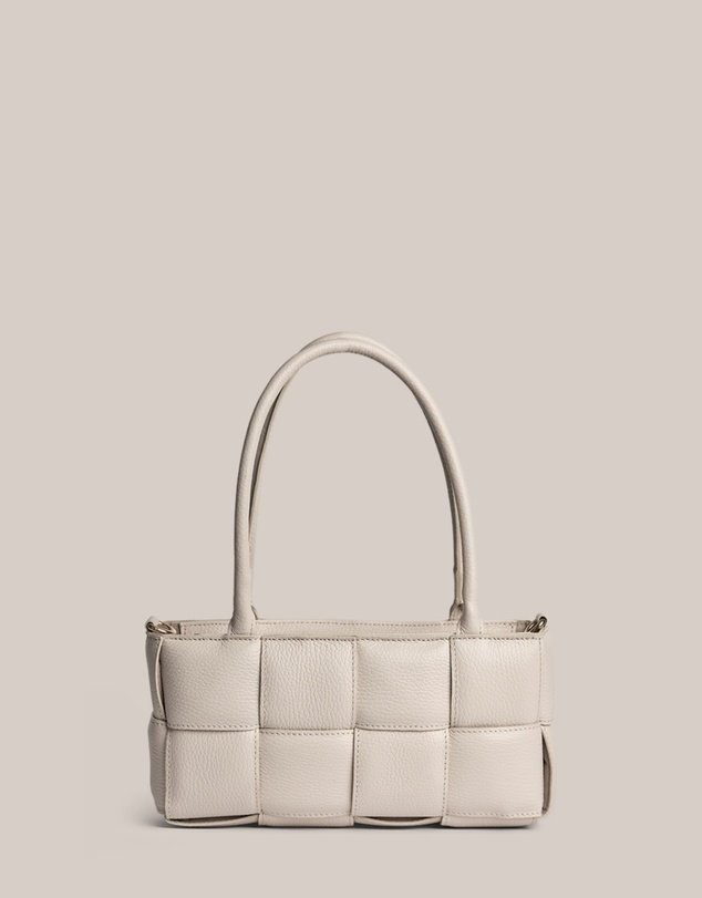 VESTIRSI - Margot Ivory Woven Baguette