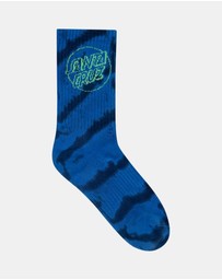 Santa Cruz - Opus Dot Drip 2 Pack Crew Socks - Teens