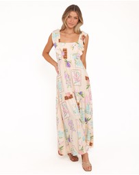 Petal & Pup - Brandi Maxi Dress - Lilac Floral