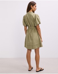 The Fated - Karla Puff Sleeve Mini Dress