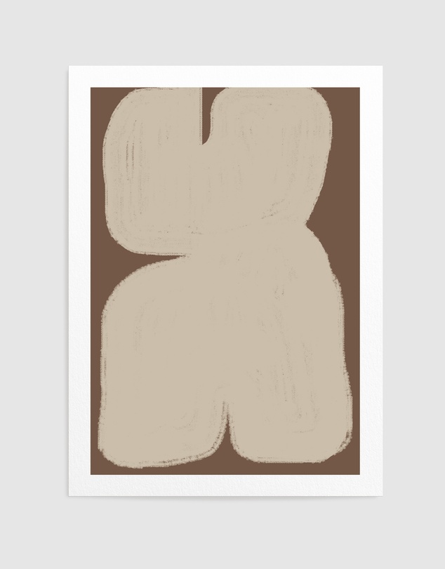 Olive et Oriel - Shape Geometric Art by The Miuus Studio Art Print