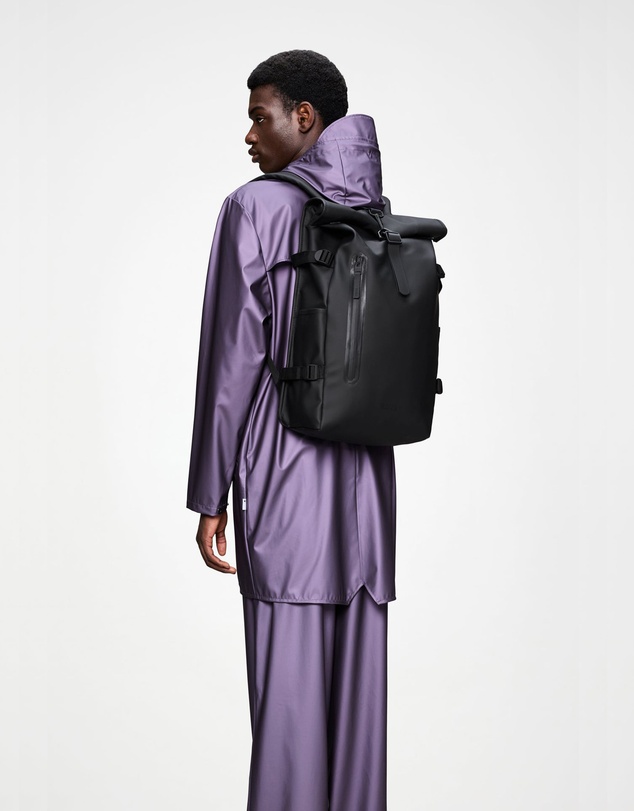 RAINS - Rolltop Rucksack Large Black