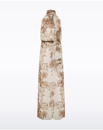 Carla Zampatti - Renaissance Georgette Halter Dress
