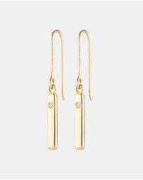 Luna Rae - Solid Gold - Amore Diamond Earrings