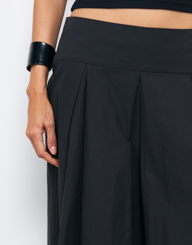 AERE - Poppy Cotton Midi Skirt