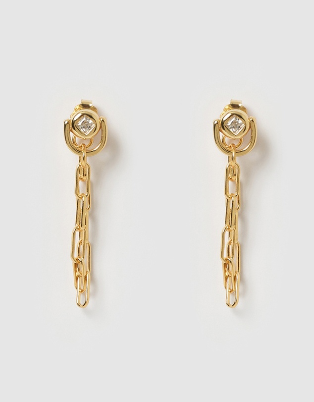 Izoa - Dawn Drop Stud Earrings