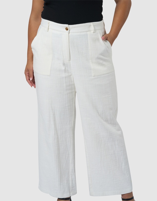 Something 4 Olivia - Lila Linen Wide Leg Pant