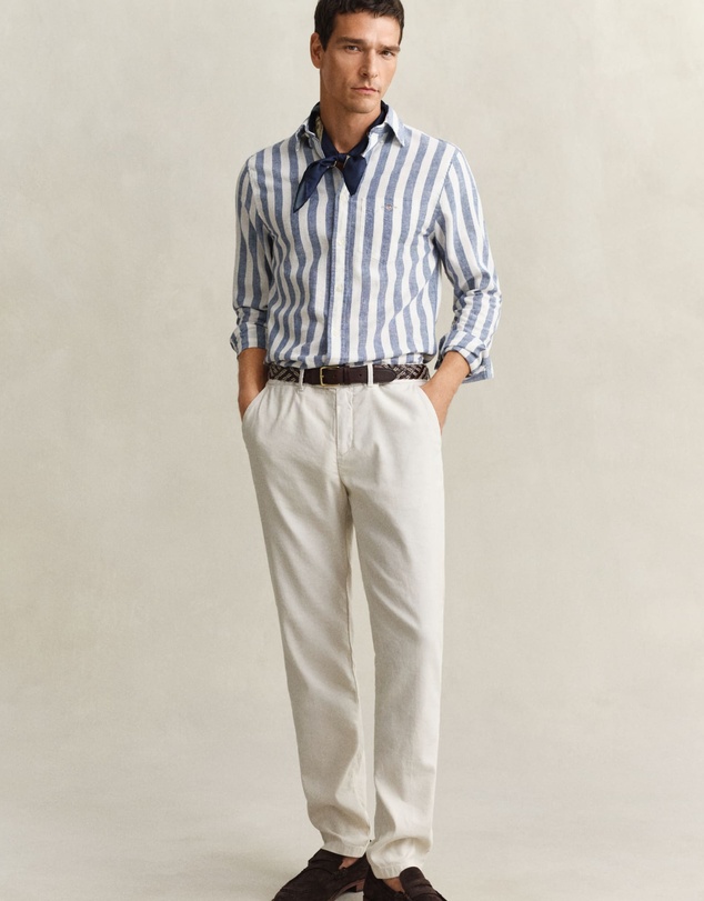 Gant - Cotton Linen Stripe Shirt