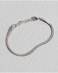 SAINT VALENTINE - Sphinx 3mm Snake Chain Bracelet - Silver