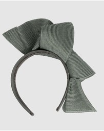 Max Alexander - Large Wavy Olive Racing Fascinator