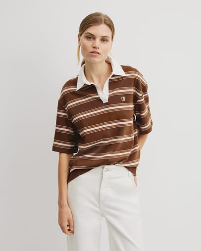 Rust Brown Stripe