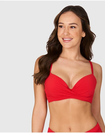 Nip Tuck Swim - Black Must Haves Ruth D DD Cup Underwire Bikini Top