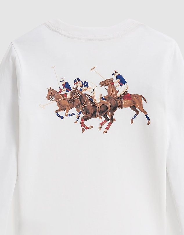 Polo Ralph Lauren - Triple-Pony Cotton Long-Sleeve Tee - Kids