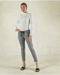 DRICOPER DENIM - Active Cobalt Blue Check Jeans