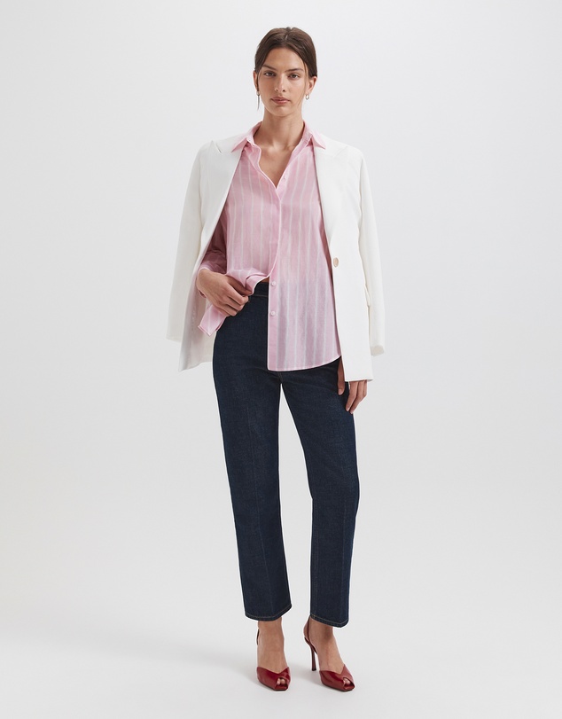 SABA - Cora Silk Cotton Boyfriend Shirt