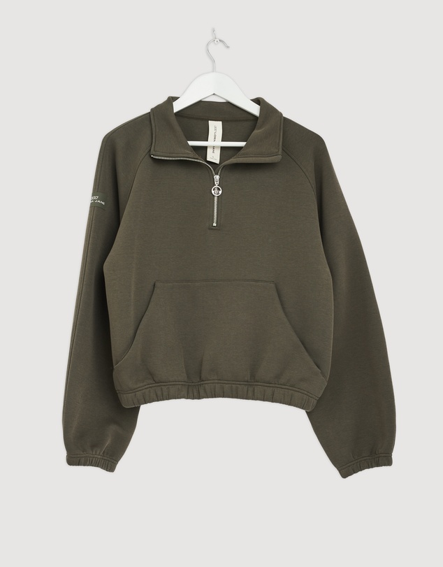 Revibe - Repaired Lorna Jane Team Player Quarter Zip Sweat - AU 12