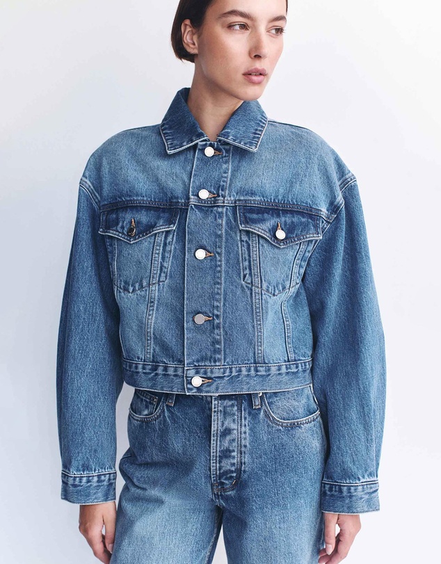Assembly Label - Cropped Denim Jacket