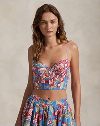 Polo Ralph Lauren - Floral Cotton Bustier Top - ICONIC EXCLUSIVE
