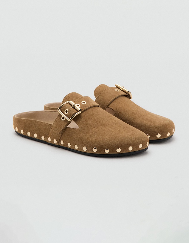 M.N.G - Studded Leather Slides