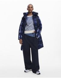 Desigual - Long Iridescent Padded Coat