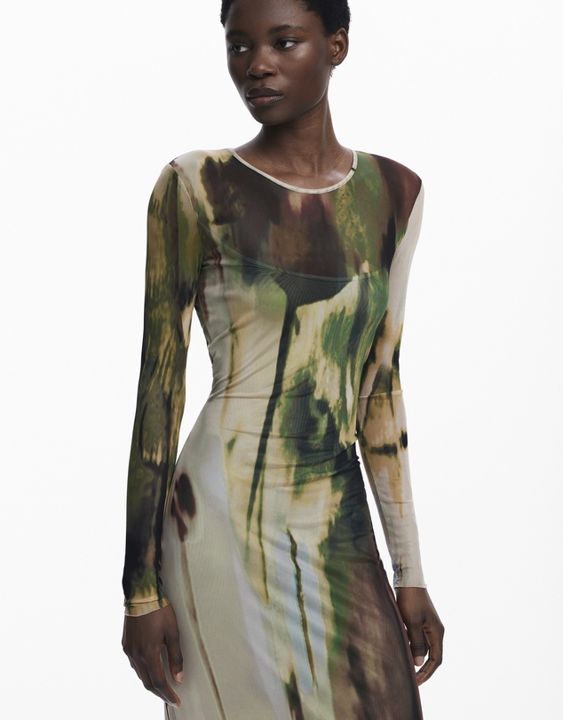 Desigual - Long tulle dress