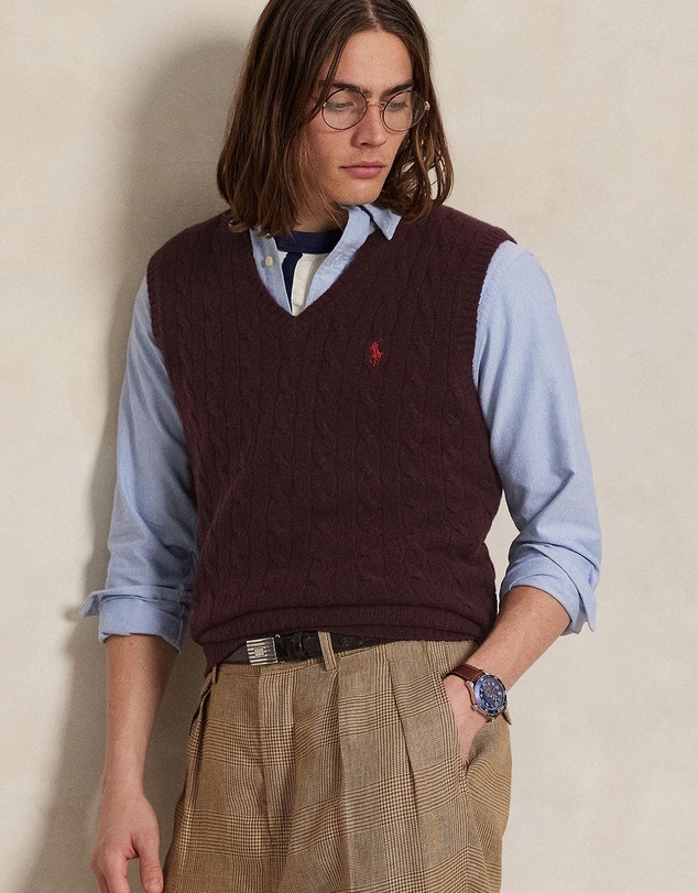 Polo Ralph Lauren - ICONIC EXCLUSIVE - Cable-Knit Wool-Cashmere Sweater Vest