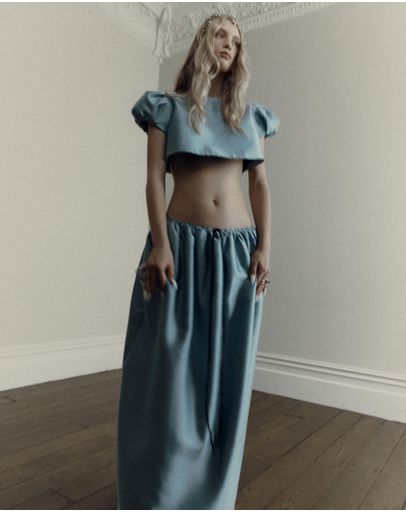 Topaz Silk Wool Taffeta