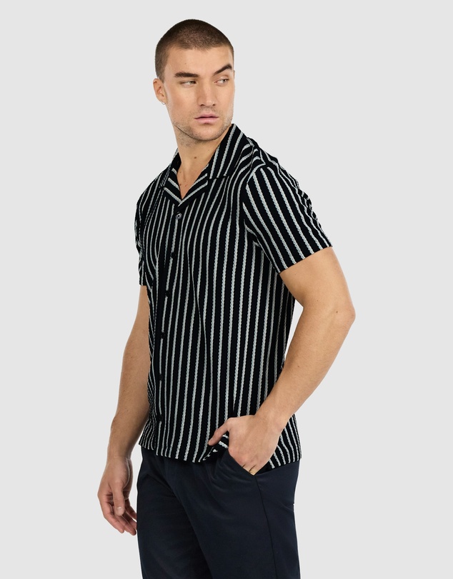Tarocash - Gable Stripe Textured Shirt