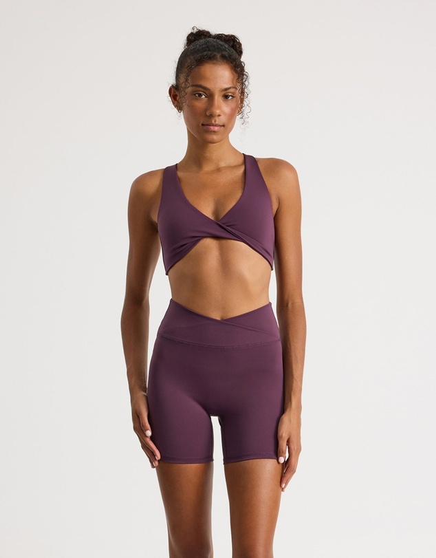 Upstate - Butter Twist Front Crop - Perfectly Plum