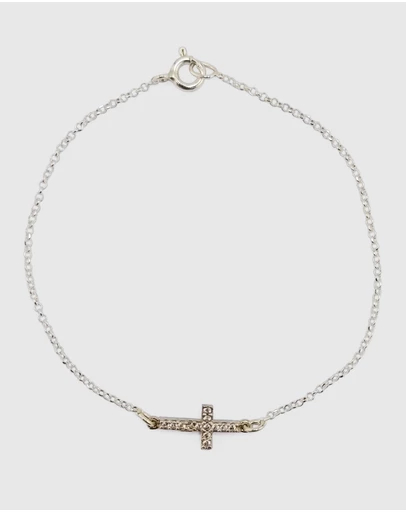 Izoa - Halo Cross Bracelet