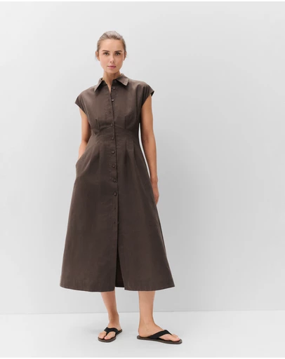 UNISON - Collared Midi Dress