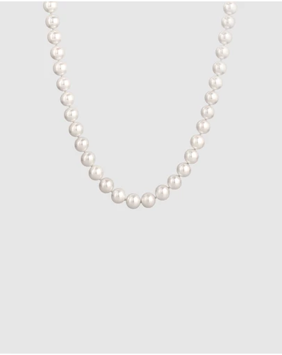 Elli Jewelry - Necklace Shell Pearls 925 Sterling Silver