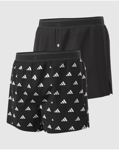 adidas Sportswear - 2 Pack Active Woven Cotton Boxer Underwear