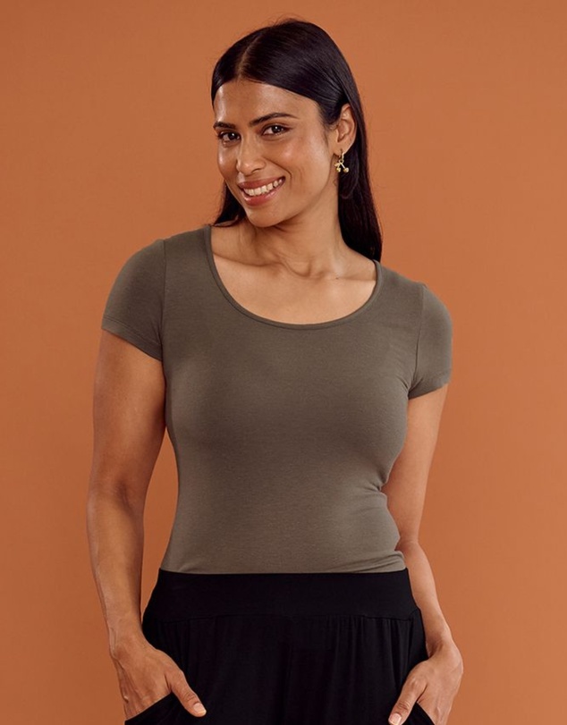 Bamboo Body - Essential Scoop Tee