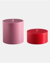 porter green - escc large pillar candle soy-blend unscented candles