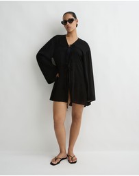 BONDI BORN - Cremona Tie-Front Mini Coverup