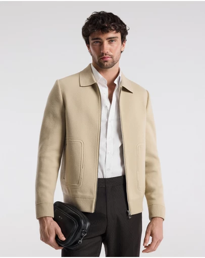 Calibre - Milano Knit Jacket Stone
