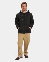 Quiksilver - Mens Keller Sherpa Zip Up Hoodie