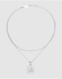 Kuzzoi - ICONIC EXCLUSIVE - Necklace Compass Summer Beach 925 Sterling Silver
